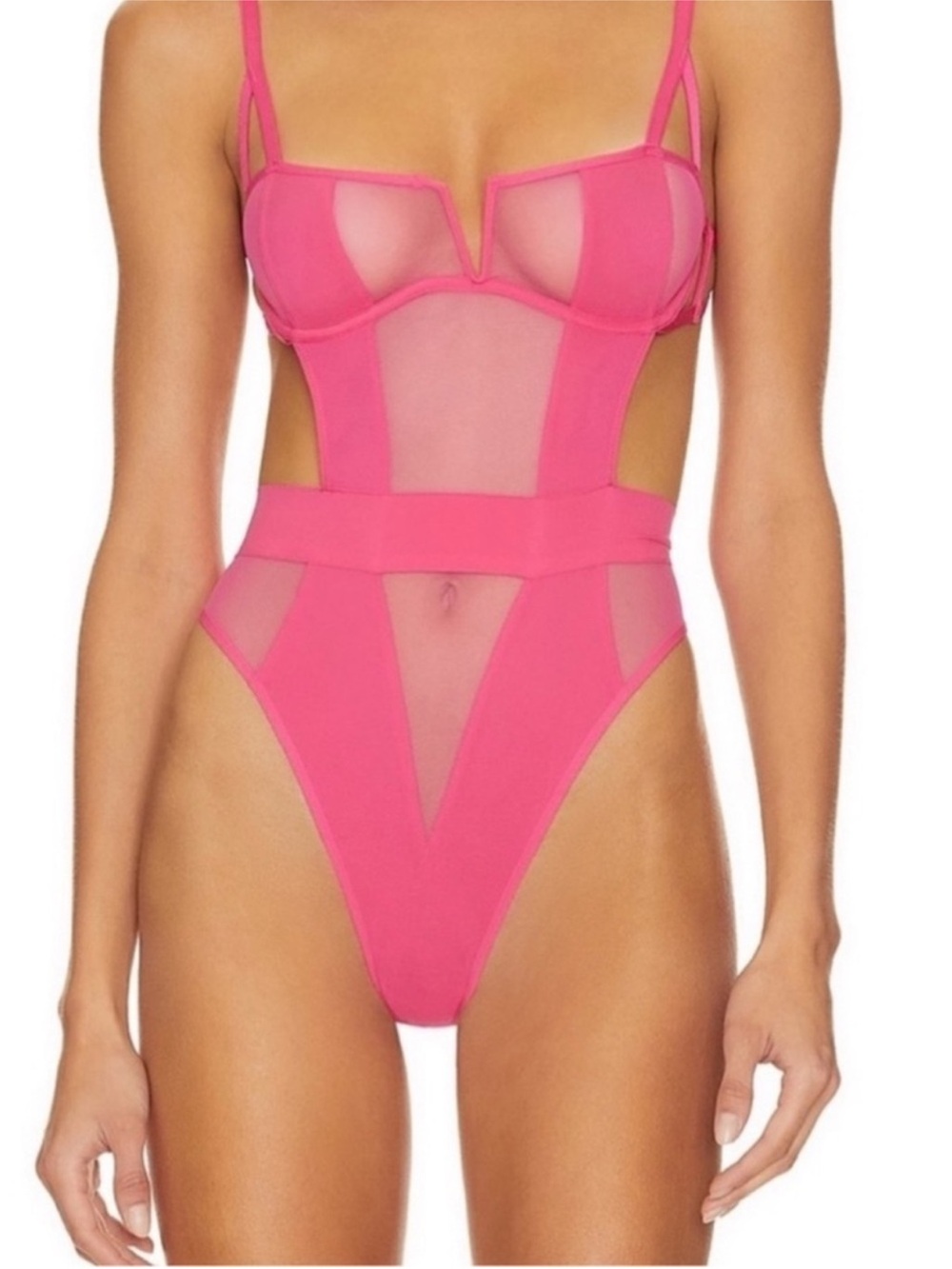 Bluebella Pink Mesh Bodysuit
NWT size small/32B
